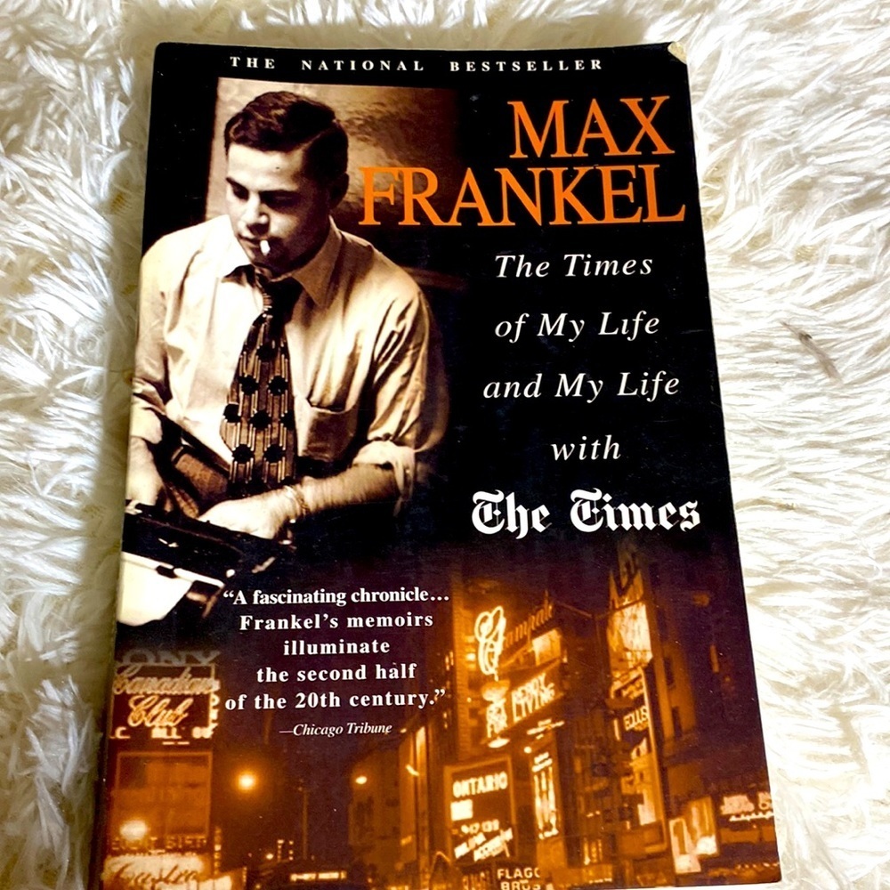 THE TIMES OF MY LIFE and MY LIFE with THE TIMES Memoir MAX FRANKEL PB EUC